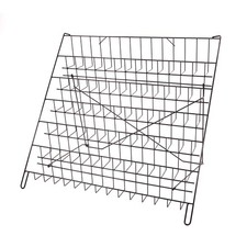 SSWBasics 6-Tier Black Wire Countertop Rack - 22"H x 29½”W x 18"D - Magazine