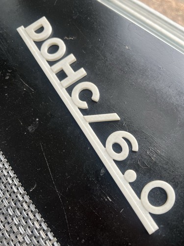 DOHC 6.0 AMG Mercedes 126 140 124 129 Trunk Badge Japan Style