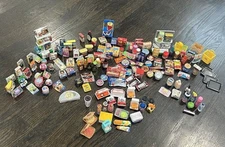 HUGE Zuru Mini Brands Foodie Lot 175+ Disney Toys Candy Gold Fast Food Shelves