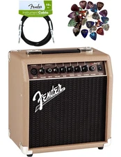 Fender Acoustasonic 15 Acoustic Guitar Amplifier w/ Instrument Cable