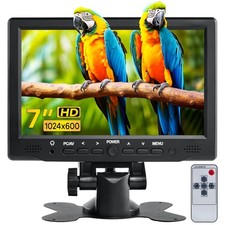7 inch Small Monitor TFT LCD Display 1024X600 HDMI Mini Portable Screen for P...