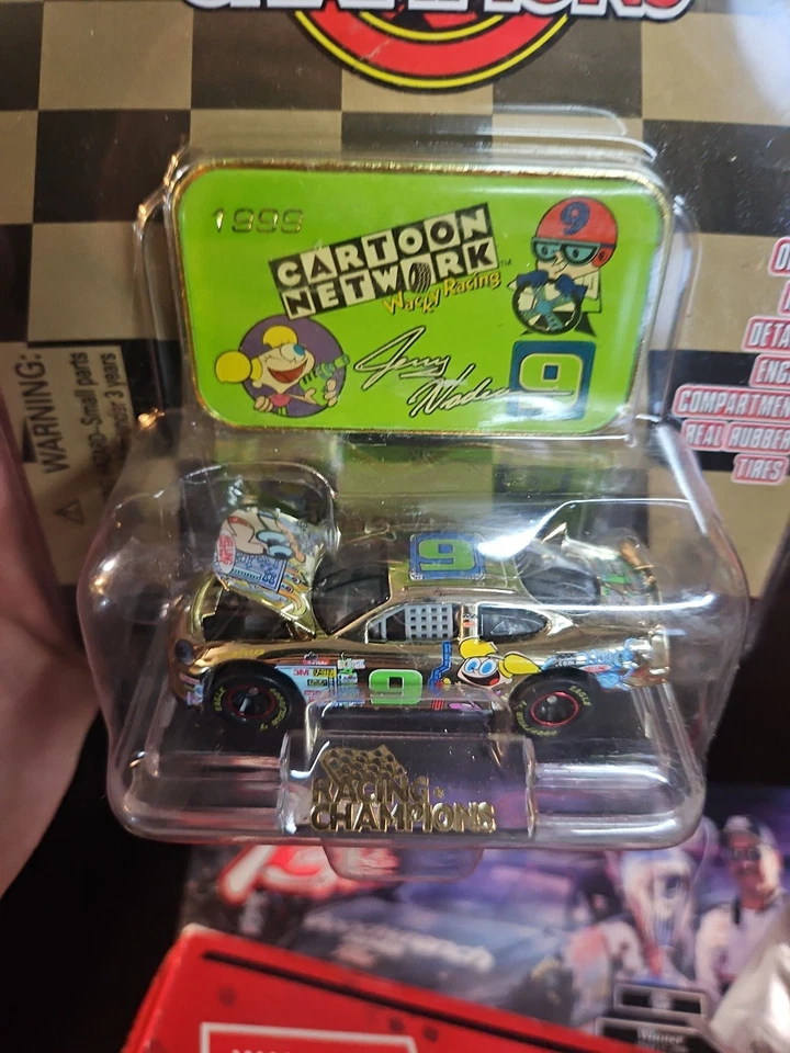 Racing Champions NASCAR Gold Chrome Car #9 Jerry Nadeau Cartoon Network (A) - Image 2 of 3