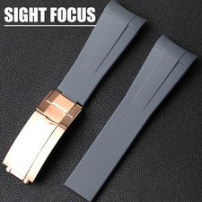 20mm 21mm 22mm Rubber Watch Straps for Rolex Daytona Sub Yacht Master 2 DATEJUST
