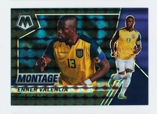 2024-25 Enner Valencia Panini Mosaic Montage Black Ecuador Soccer Card 1/1