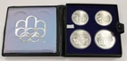 1976 $5, $10 Canada Montreal Olympics 4-Coin Silver Proof Set - w/ Case