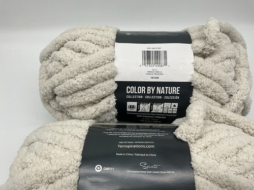BERNAT Yarnspirations Blanket Big Yarn French Vanilla Lot #26113 Lot of 3 Crafts - Picture 8 of 10