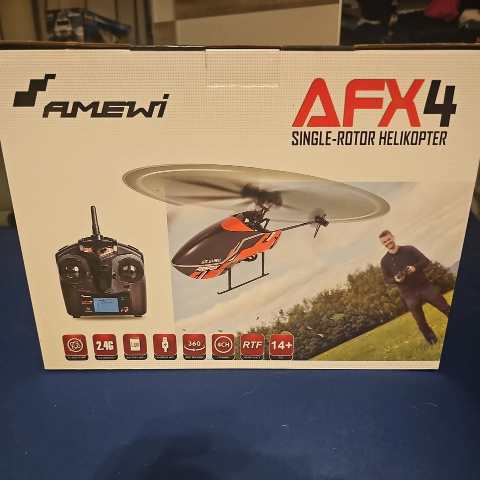 Amewi 25312 AFX4 Single-Rotor Helikopter 4-Kanal 6G RTF 2,4GHz RC Hubschrauber ✅ - Bild 3 von 3