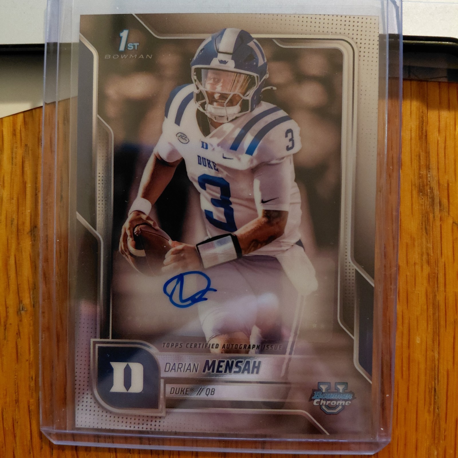 2025 Bowman University Chrome - Chrome Prospect Autographs Darian Mensah #BCA-DM