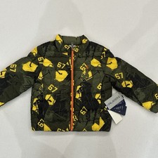 Polo Ralph Lauren Boys PLayer 2 Reversible Jacket Boys 4 Green Yellow Cabincore