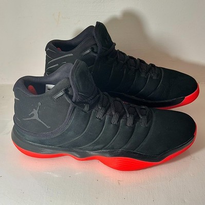 Mens Sz 12Air Jordan Super Fly Black Infrared (921203-024) NWOB