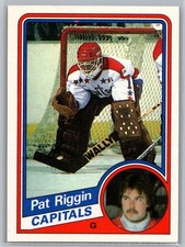 Pat Riggin 1984-85 Topps HOCKEY #148 Washington Capitals