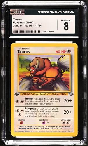 Tauros (1st Edition) graded CGC 8 for sale on eBay