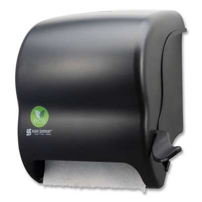 San Jamar T950REBK 12.49'' x 8.6'' x 12.82'' Eco Green Towel Dispenser - Black New
