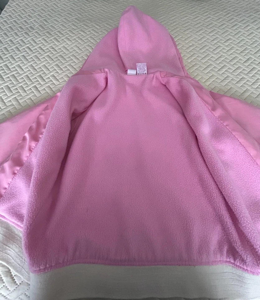 Girl Disney Princesses Royal Stars  4 Ever Varsity Pink Jacket. Size L - Image 2 of 4