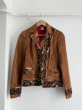 Rare Save The Queen Suede Leather Jacket Size S