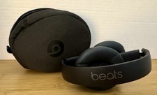 Beats Solo3 Wireless Headphones Black w/ Case  Cables Tested Works