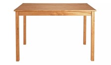 4 Seater Dining Table Only Light Wood For Argos Home Raye - New Boxed *Damaged