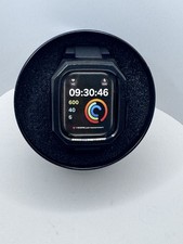 Luxury Metal Case with Band Compatible for Apple Watch 46mm Black