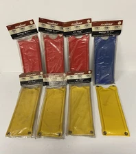 LOT OF 8 OLD SCHOOL BMX VINYL STEM SNAP PADS - OG 70S 80S BICYCLE MX RAMPAR