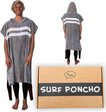 Surf Poncho - Warm and Soft - Easily Change In/Out of Wetsuit without Towel Fall