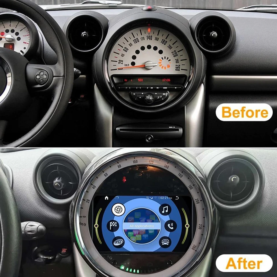 For 2010-2016 Mini Cooper R56 R60 Android 13 Carplay Car Stereo Radio GPS WIFI Foto 4 de 4