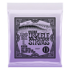 Ernie Ball 2327 Concert or Tenor Low G Ukulele Strings, Ball End, Black