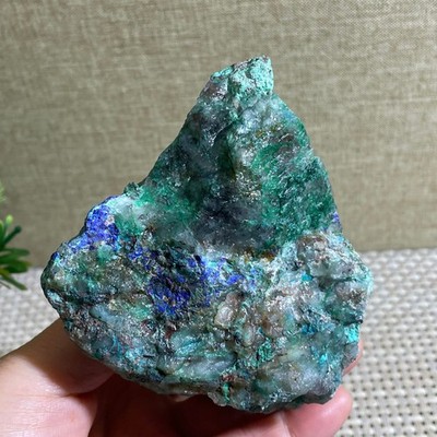 442g Restoration of Blue Copper Ore Quartz Crystal Mineral Samples