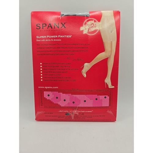 SPANX In Power Line Super Power Panties Mid Thigh Shaper Size G Black NEW - Picture 3 of 4