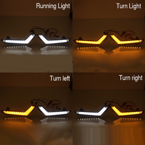 LED Front Turn Signals Daytime Running Light For Can-Am Defender Max 2020-2025 - Picture 2 of 23