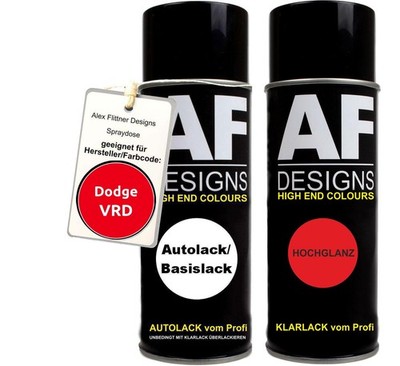 Spraydose für Dodge VRD Prowler Red Basislack Klarlack Sprühdose 400ml