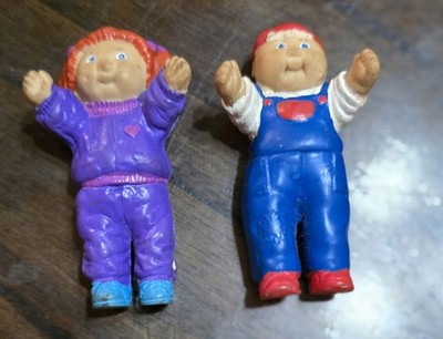 1984 Vintage 2 '' Cabbage Patch Lot of 2 Action Figures Red Head Toy