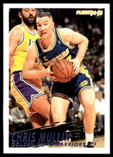 Chris Mullin 1994-95 Fleer  #77 Warriors NBA READ FREE SHIPPING AutographDen
