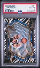 2022 PANINI SELECT COURTSIDE ZEBRA #251 LUKA DONCIC PSA 10