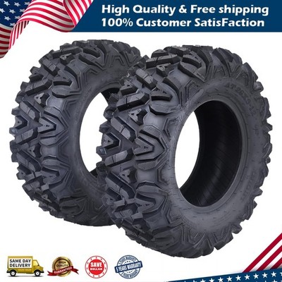 2 Pack ATV Tires 26x9-12 26x9x12 ATV UTV All Terrain Tires for Trail Desert Mud
