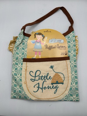 Vintage Child s Apron Hallmark Let s Get Cookin  Ruffled Apron Little Honey