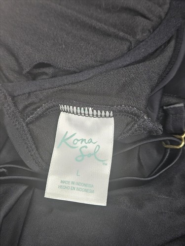 Costume da bagno donna Kona Sol Tankini nero taglia grande - Foto 6 di 9
