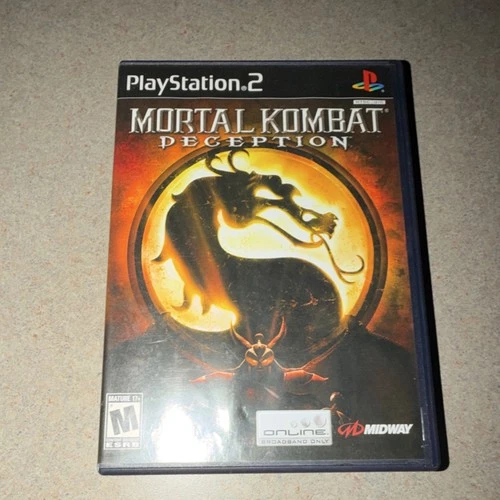 Midway Mortal Kombat Deception Fighting Sony PlayStation 2 Manual Included