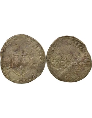 France Henri II - Douzain aux Croissants - 1550 / 1556 I Limoges - Photo 1/3