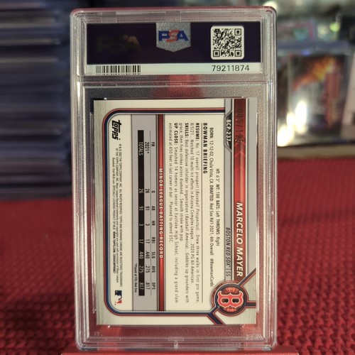 2022 BOWMAN CHROME AQUA PINIK VAPOR REFRACTOR MARCELO MAYER BCP-237 089/125 - Picture 5 of 5