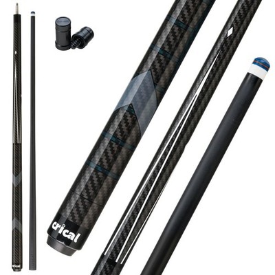 Pool Cue Stick 58 Carbon Fiber 12.5mm Tip 3/8 x 8 Joint CRICAL Billiard Sticks