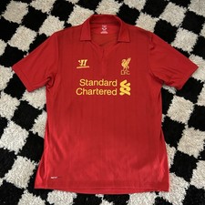 2012/2013 LIVERPOOL FC HOME SOCCER JERSEY FOOTBALL SHIRT WARRIOR SIZE L MENS