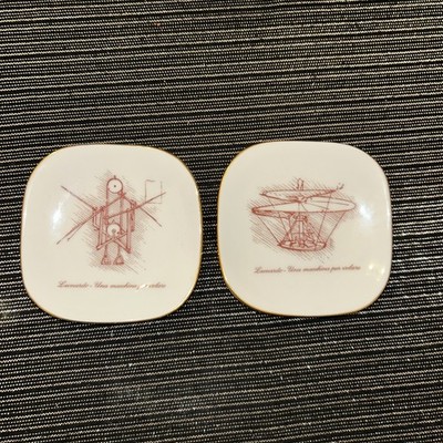 Pair VTG  ALITALIA First Class Dish Richard Ginori Porcelain Italian Jet Set Era
