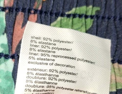 NUOVA gonna pantaloncino da bagno donna Speedo tessuto abbigliamento attivo taglia X piccola stampa tropicale - Foto 7 di 8