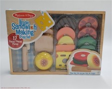 Melissa  Doug Wooden Sandwich-Making Pretend Play Food Set
