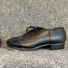 Capezio Youth Cadence Black Leather Dance Tap Shoe, Size 3 Youth