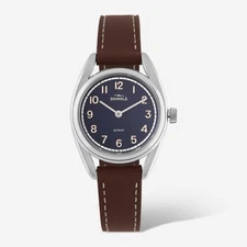 SHINOLA Detroit Women's The Derby S0120250584 Blue Dial Watch MSRP $650 30.5mm