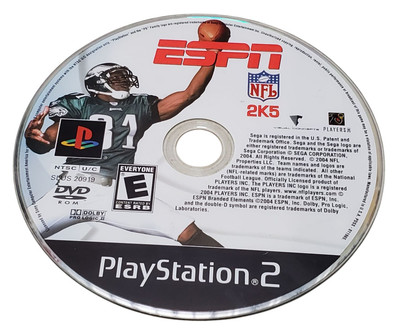 ESPN NFL 2K5 (PlayStation 2, 2004 PS2) - DISC ONLY