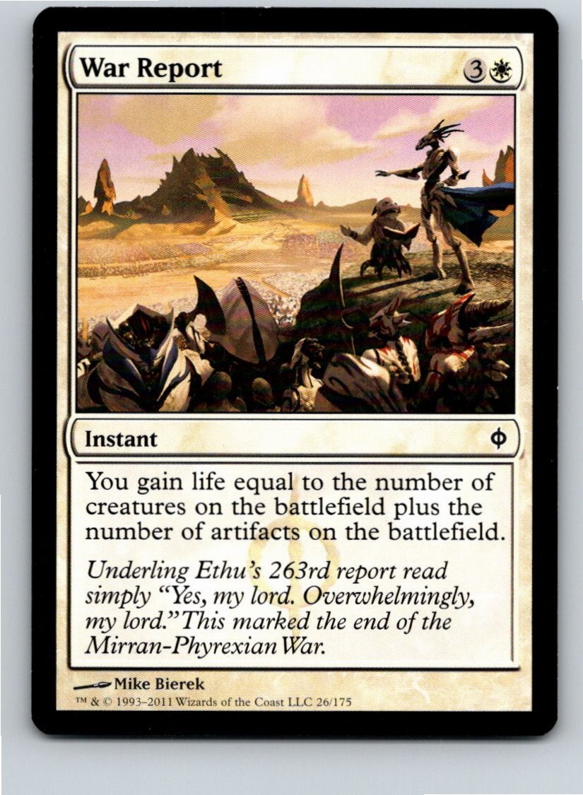 Magic the Gathering War Report New Phyrexia MTG Free Shipping!