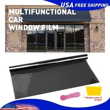 20 Inches X 10feet Uncut Roll Window Tint 15 Dark Black Film Car Home Office 20 Inches X 10feet Uncut Roll Window Tint 15 Dark Black Film Car Home Office