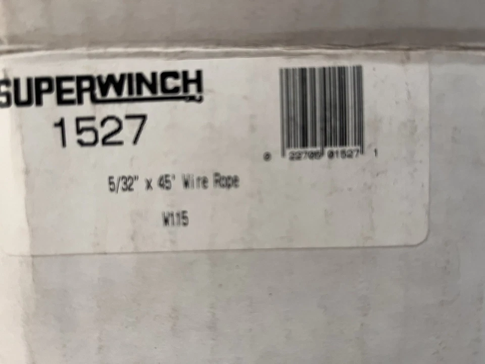 Cabo de fio de substituição Superwinch 5/32" X 45 pés com gancho anexado.  - Imagem 2 de 4